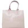 Világos rózsaszín bőr táska