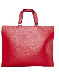 Piros bőr táska