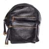 Fekete bőr hátizsák
