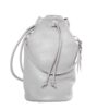Világosszürke bőr hátizsák