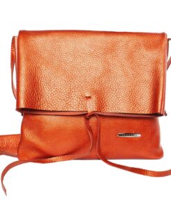 Narancssárga bőr táska