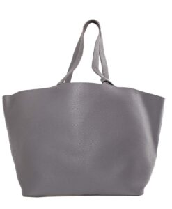 Szürke bőr táska