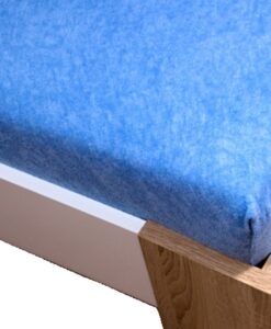 Homa frottír gumis lepedő világoskék 60x120cm