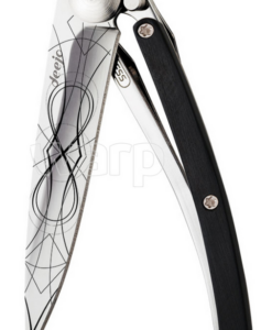 Zseb kés Deejo 9AB021 Tattoo 27g ébenfa faipari