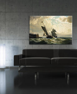 Vászonkép MAKING HARBOR - William Bradford  (reprodukció 50x30)