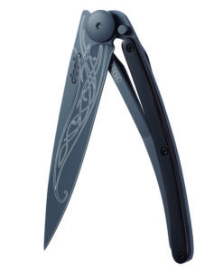 Zseb kés Deejo 1GB136 Black Tattoo 37g