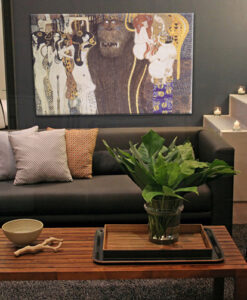 Vászonkép THE BEETHOVEN FRIEZE - Gustav Klimt  (reprodukció)