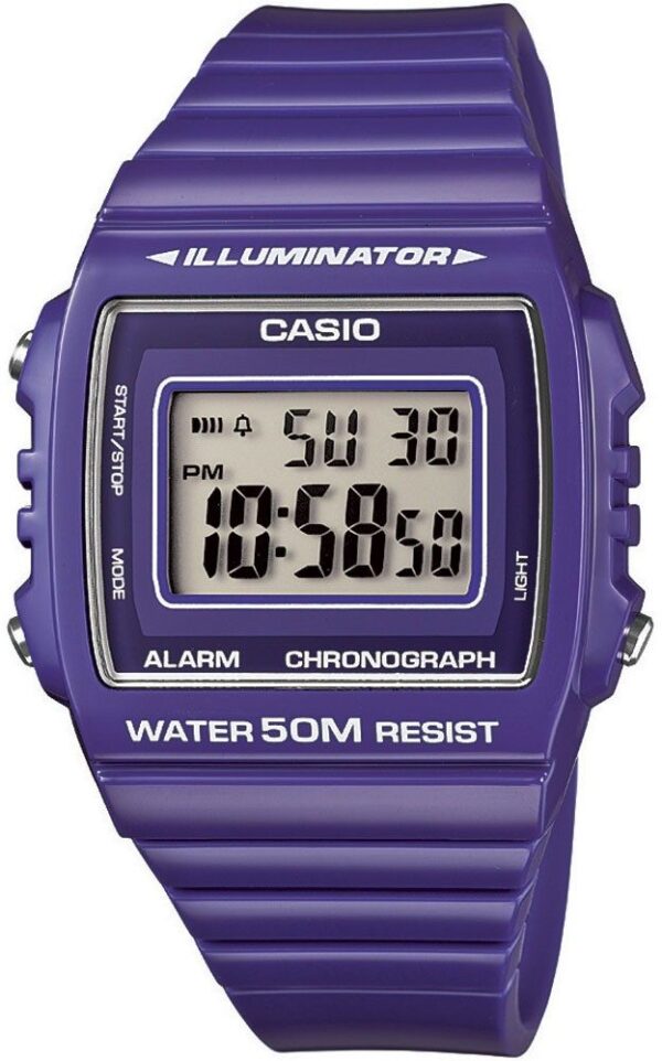 Női karóra Casio W-215H-6AVEF - A számlap színe: lila