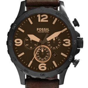 Női karóra Fossil Nate Chronograph JR1487 - A számlap színe: barna