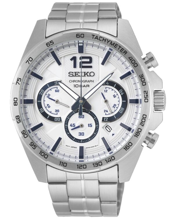 Női karóra Seiko Chronograph SSB343P1 - A számlap színe: fehér