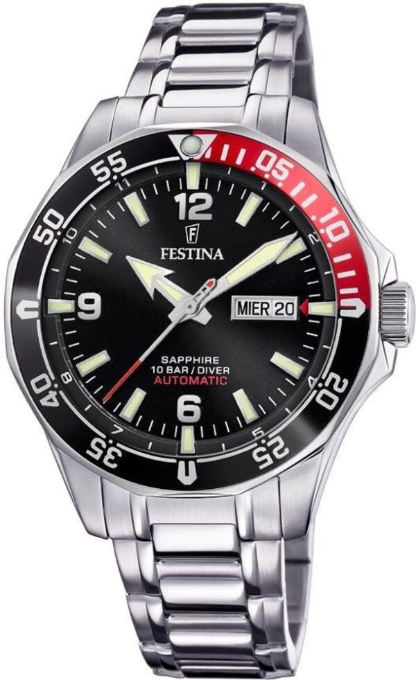 Női karóra Festina Automatic Diver 20478/5 - A számlap színe: fekete