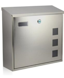 Modern rozsdamentes acél postaláda