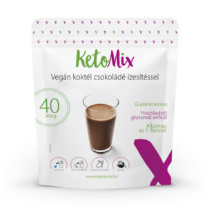 Csokoládéízű laktózmentes (vegán) koktél 1200 g (40 adag) - Proteindús ételek KETOMIX