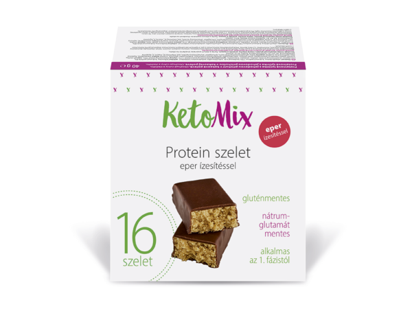 Eperízű protein szeletek 16 x 40 g – Proteindús ételek KETOMIX