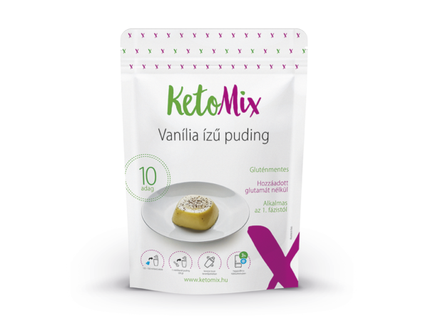 Vaníliaízű protein puding – 300 g (10 adag) – Proteindús ételek KETOMIX