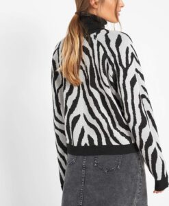 Zebra mintás pulóver ORSAY