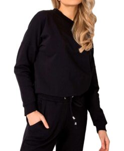 fekete női pulóver csupasz háttal✅ - Basic
