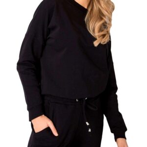 fekete női pulóver csupasz háttal✅ - Basic