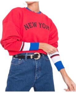 féreg-kék női pulóver new york✅ - By Sally