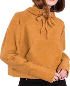 Női garbó sötét-sárga pulóver✅ - By Sally