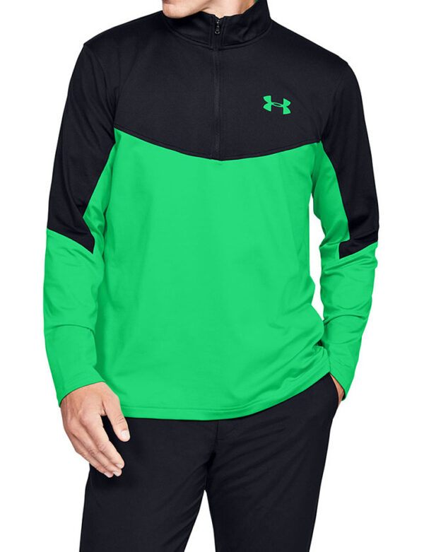 Férfi páncél közepes rétegű 1/2 cipzáras pulóver✅ - Under Armour