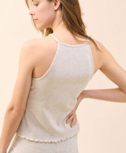 Bordázott halter top ORSAY