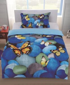 3D ágyneműhuzat 140x200 + 70x90 - Romantikus pillangók