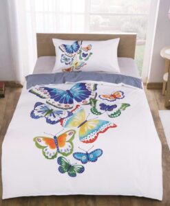 3D ágyneműhuzat 140x200 + 70x90 - Folklór pillangók