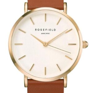 Női karóra Rosefield The West Village Blush Cognac Gold  WWCG-W86 - A számlap színe: fehér