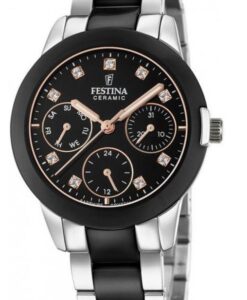 Női karóra Festina Ceramic 20497/3 - A számlap színe: fekete