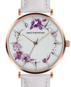Női karóra Emily Westwood Flower Wreath EBH-B018R - A számlap színe: fehér