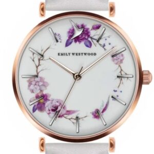 Női karóra Emily Westwood Flower Wreath EBH-B018R - A számlap színe: fehér