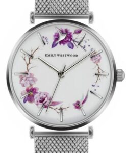 Női karóra Emily Westwood Flower Wreath EBI-2518 - A számlap színe: fehér
