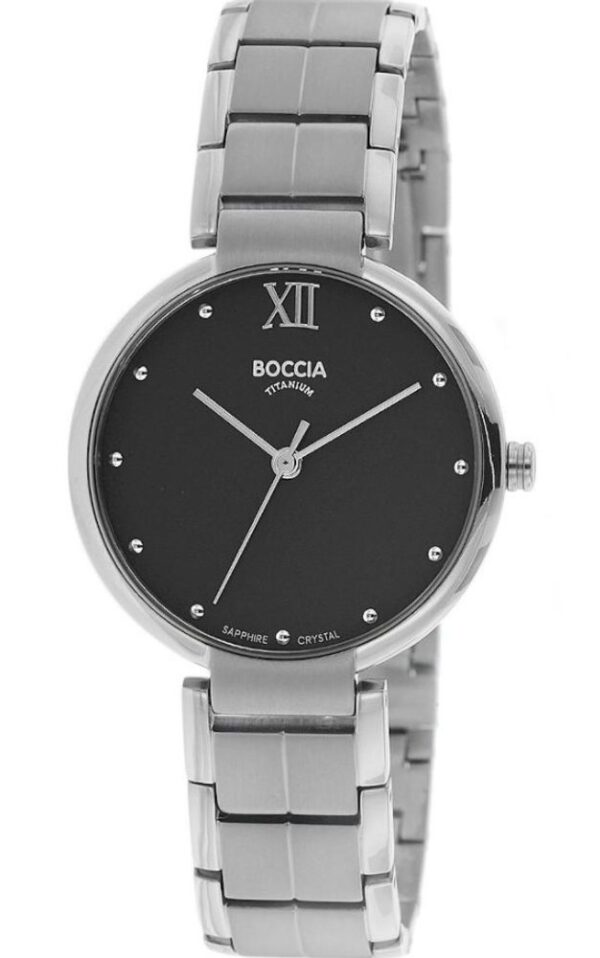 Női karóra Boccia Titanium Superslim 3313-01 - A számlap színe: fekete