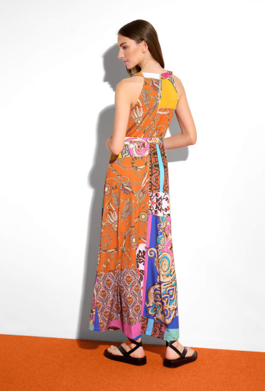 Patchwork mintás maxi ruha ORSAY