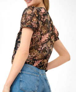 Virágmintás átlapolt blúz ORSAY