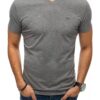 szürke férfi póló nyomtatás nélkül✅ - Basic