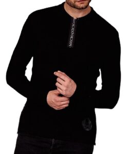 fekete galléros póló✅ - MECHANICH