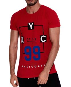 piros póló nyc✅ - MECHANICH