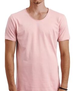 Világos rózsaszín férfi póló✅ - Basic