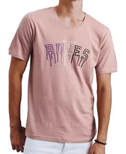 Rózsaszín férfi póló