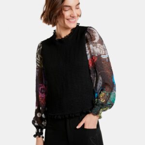 Desigual fekete blúz Hamburgo - XL - Desigual✅