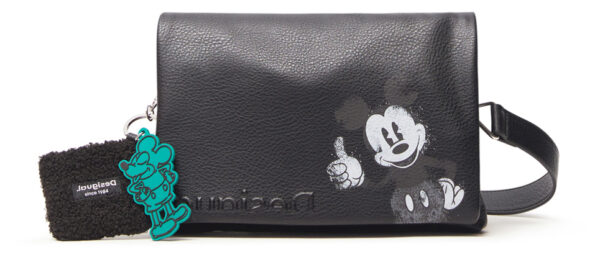 Desigual fekete crossbody kézitáska Mickey Dortmund Flap - Desigual✅