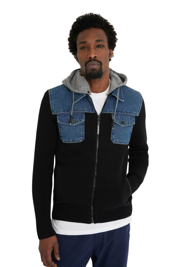 Desigual fekete férfi pulóver Anthony – XL – Desigual✅