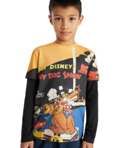 Desigual fekete fiús póló Mickey&Pluto - 134-140 - Desigual✅