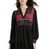 Desigual fekete ruha Solsona - XL - Desigual✅