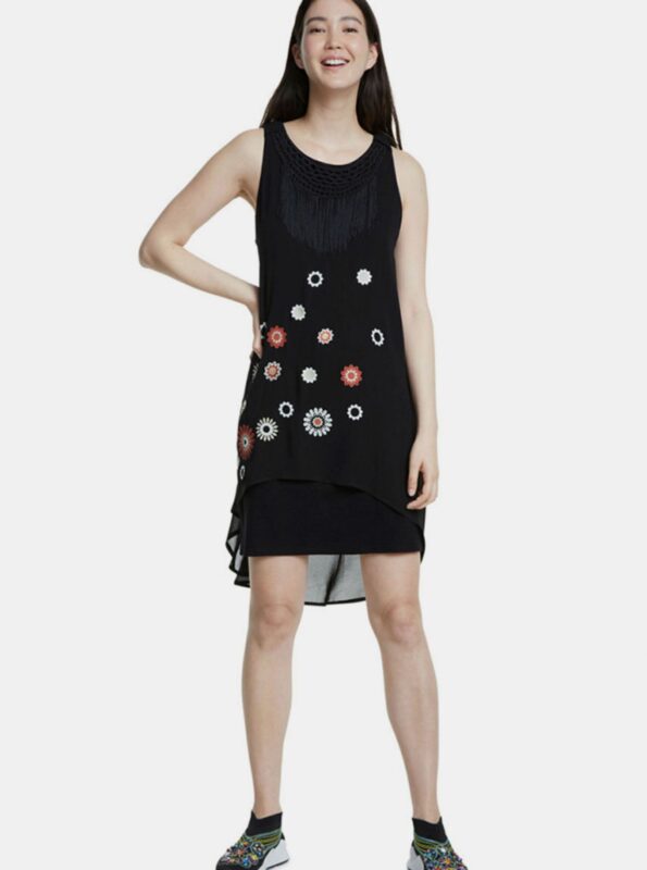 Desigual fekete ruha Barrie - XL - Desigual✅
