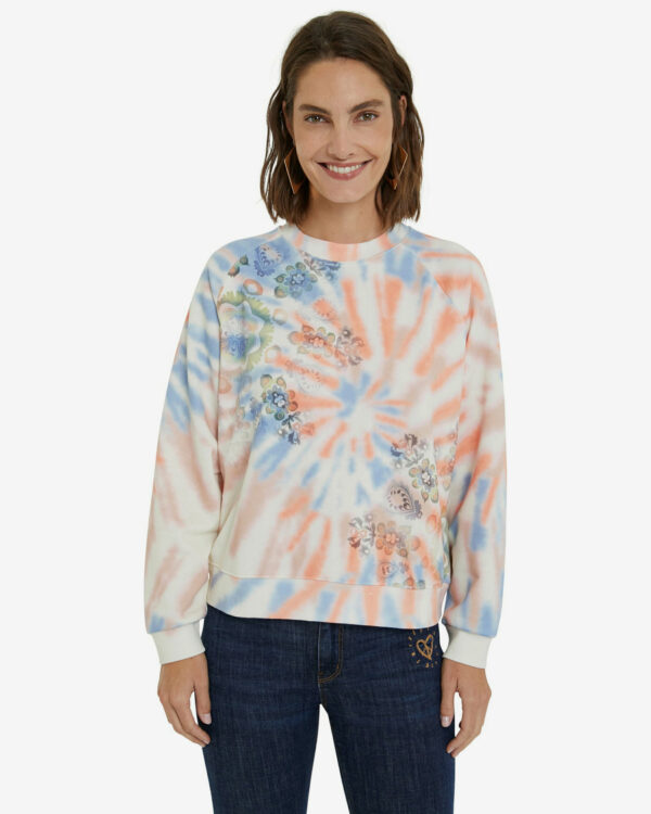 Desigual színes pulóver Dye Mandala – S – Desigual✅