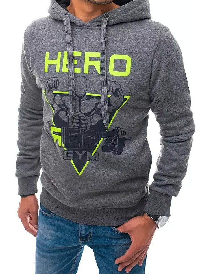 szürke pulóver a hős szóval✅ - Basic