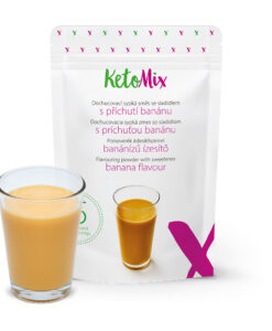 Koktél ízesítő - banán - 45 g - Proteindús ételek KETOMIX